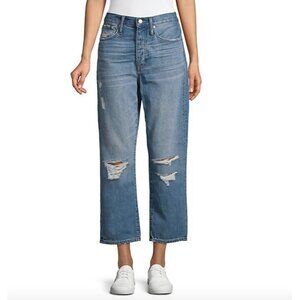 Madewell Distressed Ankle Jeans Size 25 Light Color Blue